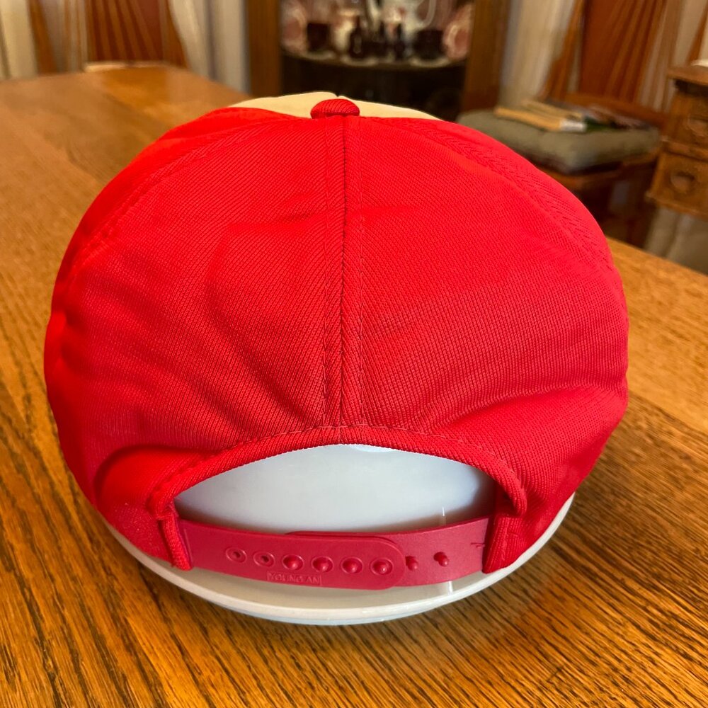 Men's Vintage David Steed & Associates IF, Idaho Red/White Snapback Trucker Hat - Picture 7 of 11
